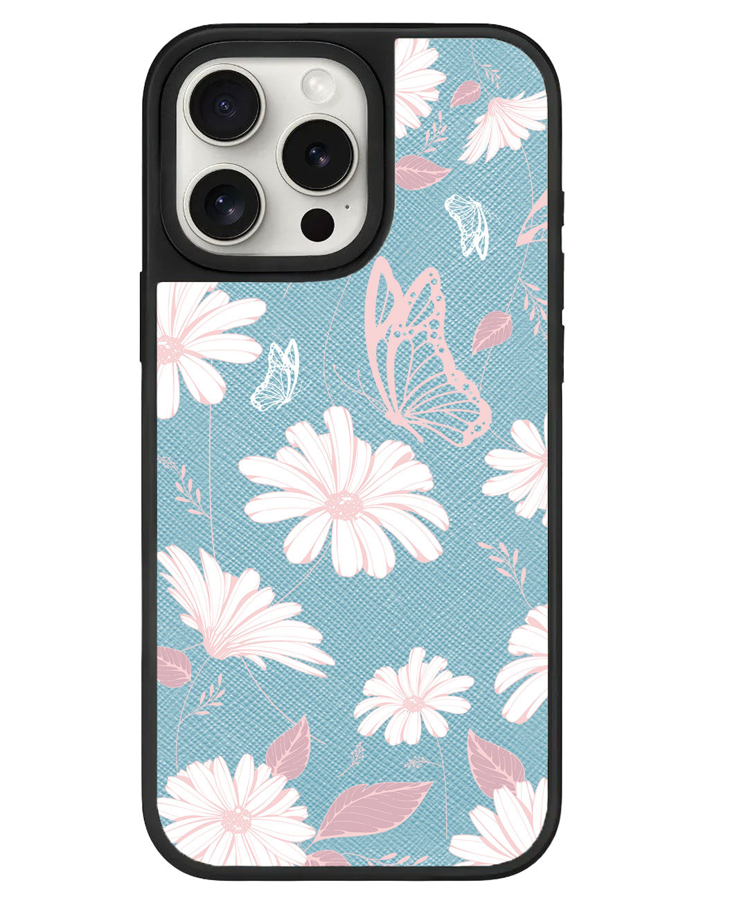 iPhone Leather Grip - Butterfly & Daisy