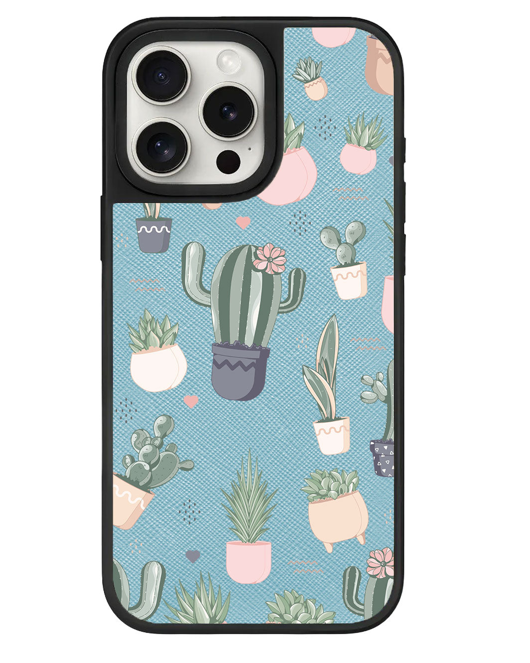 iPhone Leather Grip Case - Cactus 2.0