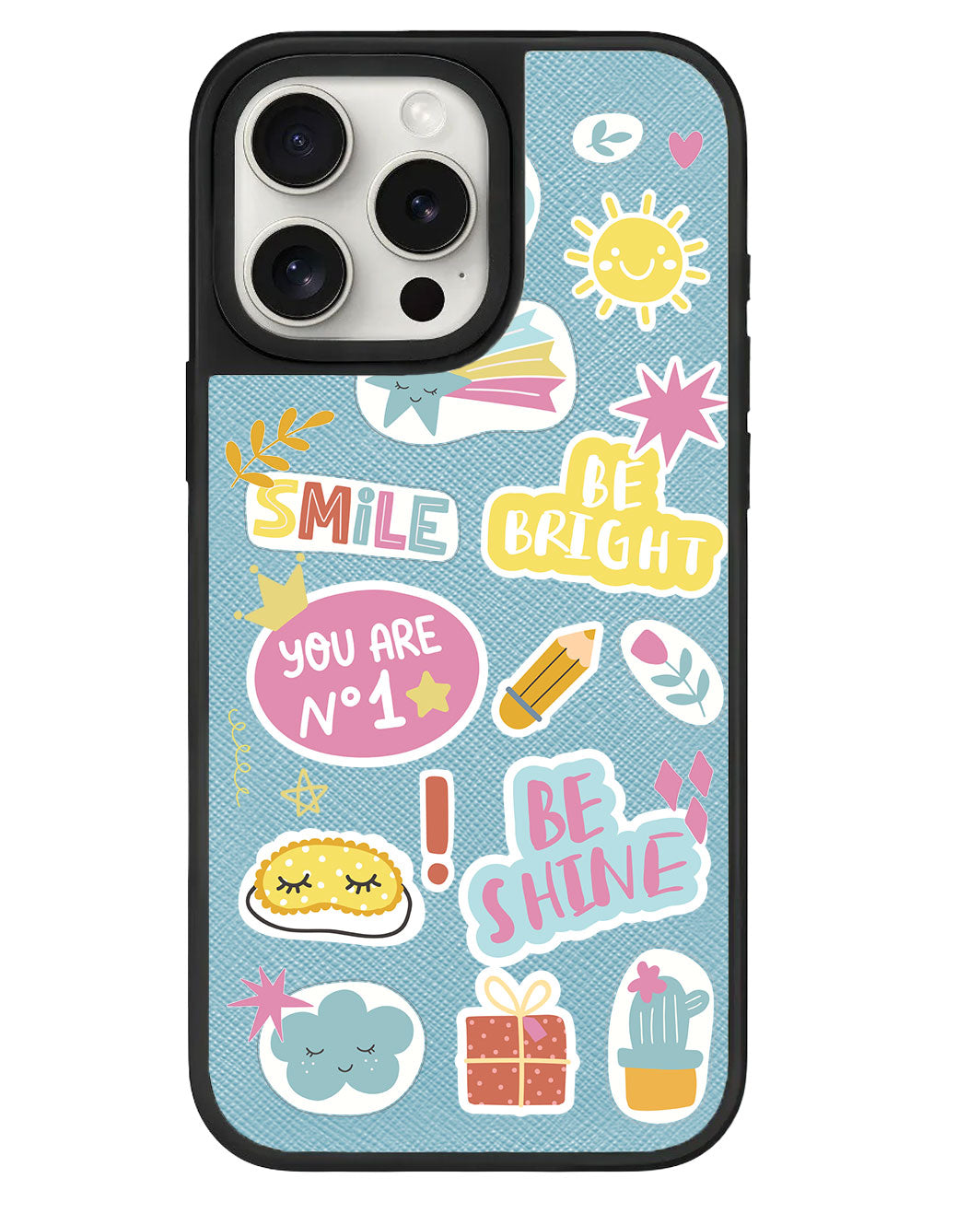 iPhone Leather Grip Case - Self Love Sticker Pack 3.0