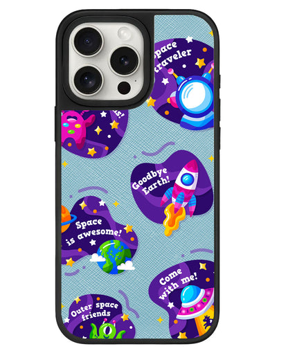 iPhone Leather Grip - Space Traveller