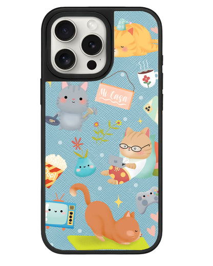 iPhone Leather Grip - Stay Home