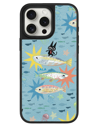 iPhone Leather Grip - The Fish Surfer