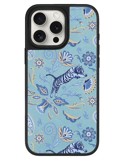 iPhone Leather Grip - Tiger & Floral 1.0