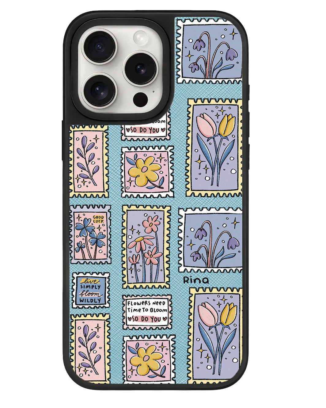 iPhone Leather Grip - Time to Bloom