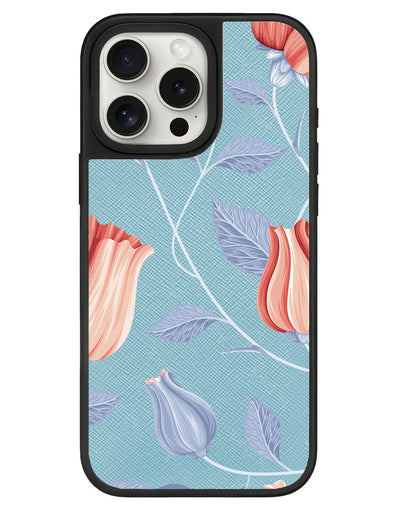 iPhone Leather Grip - Red Tulip