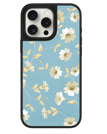 iPhone Leather Grip - White Magnolia
