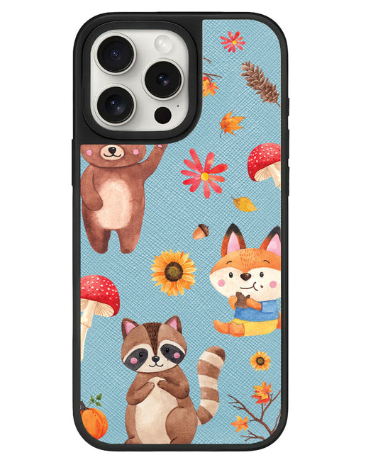 iPhone Leather Grip - Autumn Animals