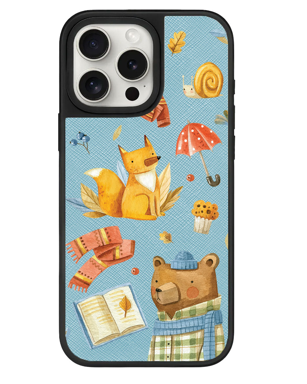 iPhone Leather Grip Case - Bear & Fox