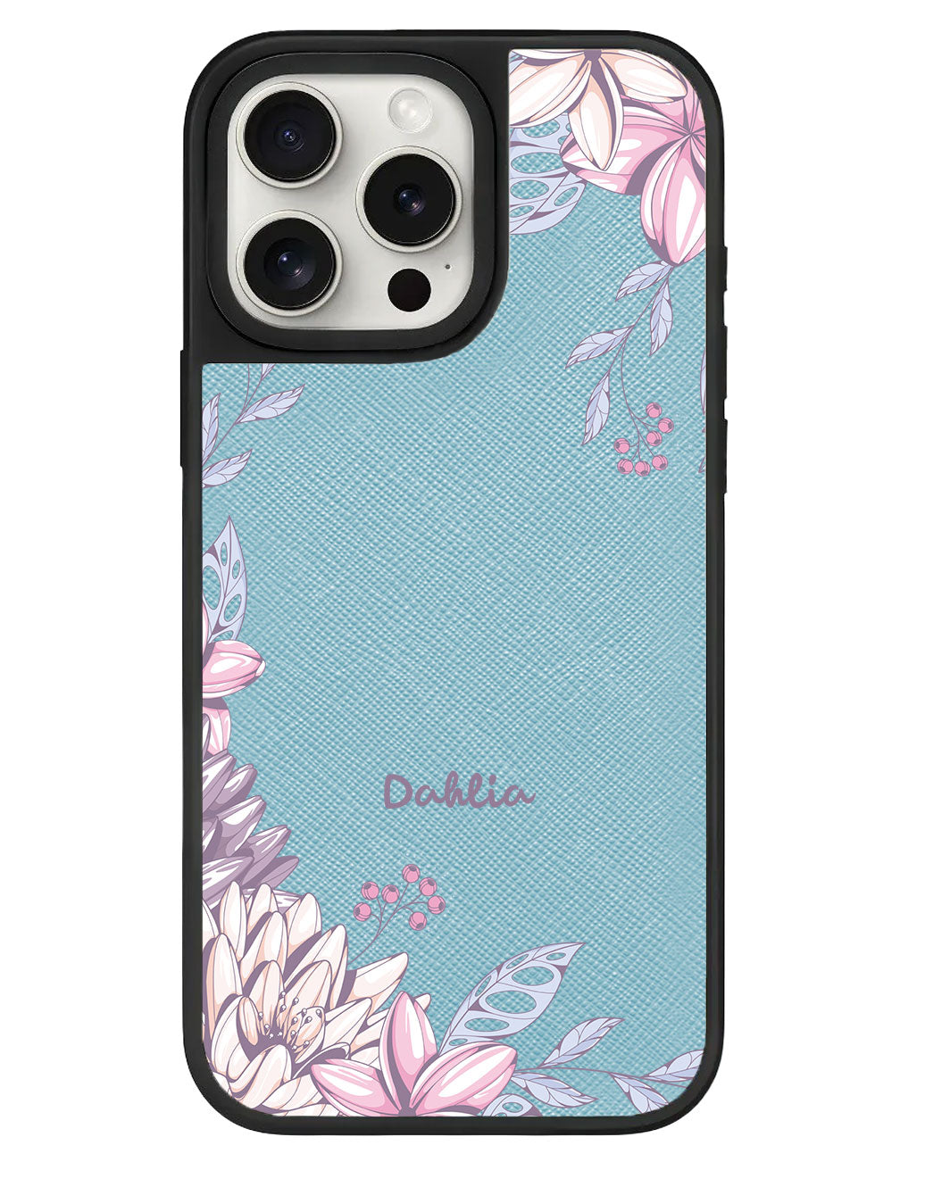 iPhone Leather Grip Case - Dahlia