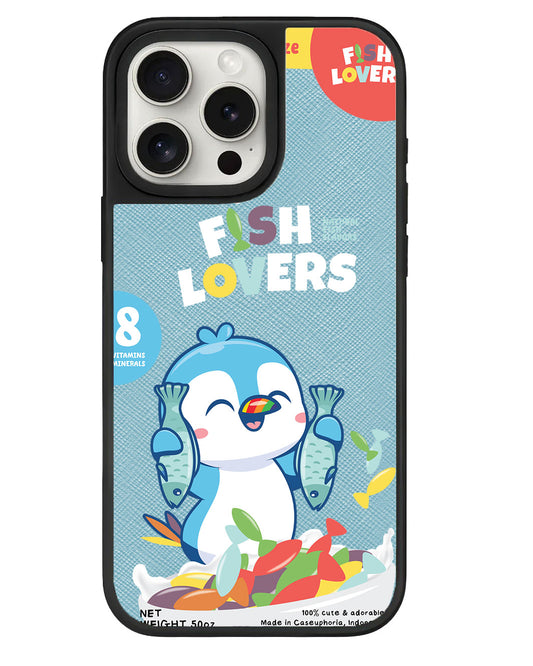 iPhone Leather Grip Case - Fish Lovers