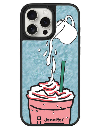 iPhone Leather Grip - Raspberry Frappe