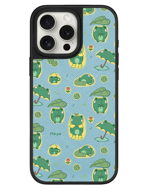 iPhone Leather Grip - Happy Rain