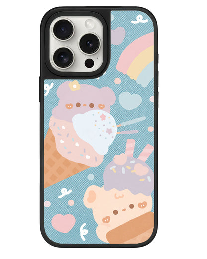 iPhone Leather Grip - Ice Cream for Teddy