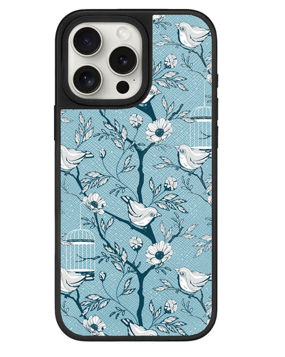 iPhone Leather Grip - Lovebird Monochrome