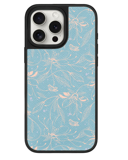 iPhone Leather Grip - Sketchy Flower & Butterfly 1.0