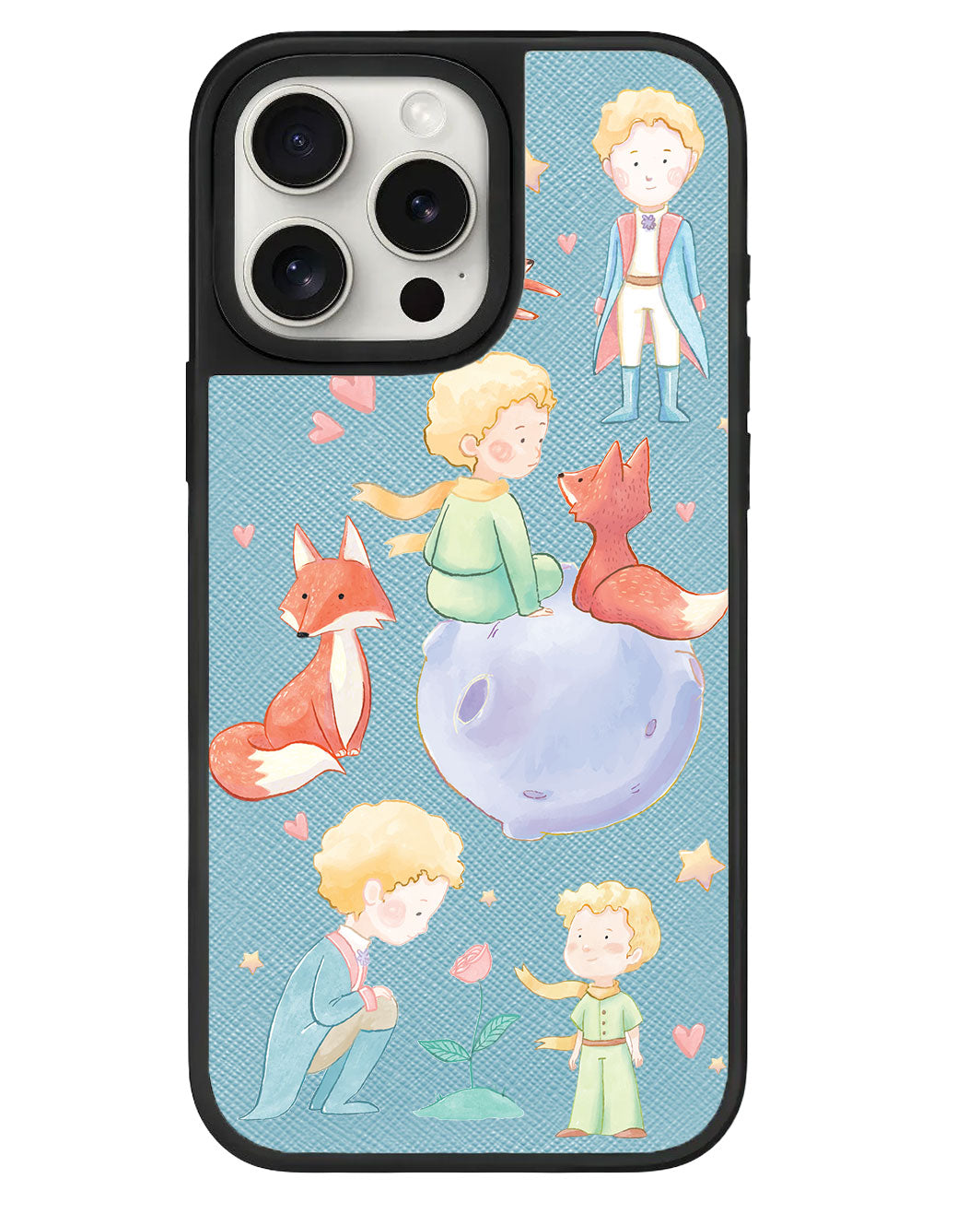 iPhone Leather Grip Case - Little Prince & Fox