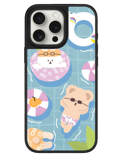 iPhone Leather Grip - Pool Party Pink