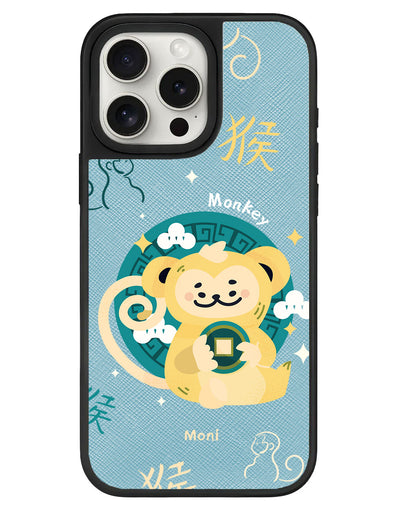 iPhone Leather Grip - Monkey (Shio / Chinese Zodiac)