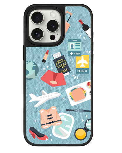 iPhone Leather Grip - Stewardess or Flight Attendant