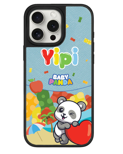 iPhone Leather Grip - Yipi Baby Panda