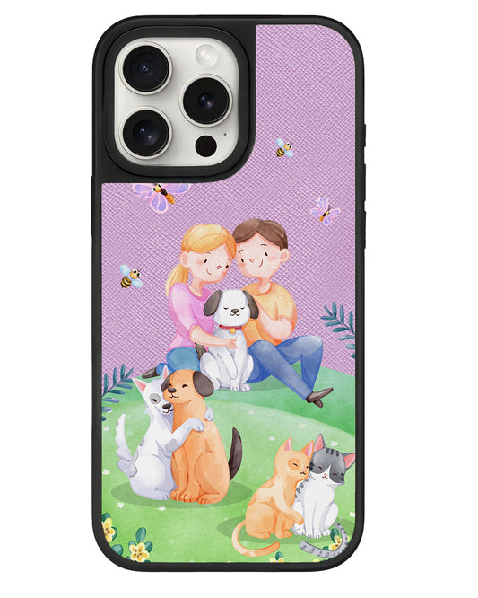 iPhone Leather Grip - Adorable Animals