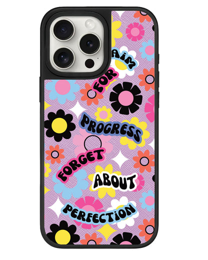 iPhone Leather Grip - Aim Progress Not Perfection