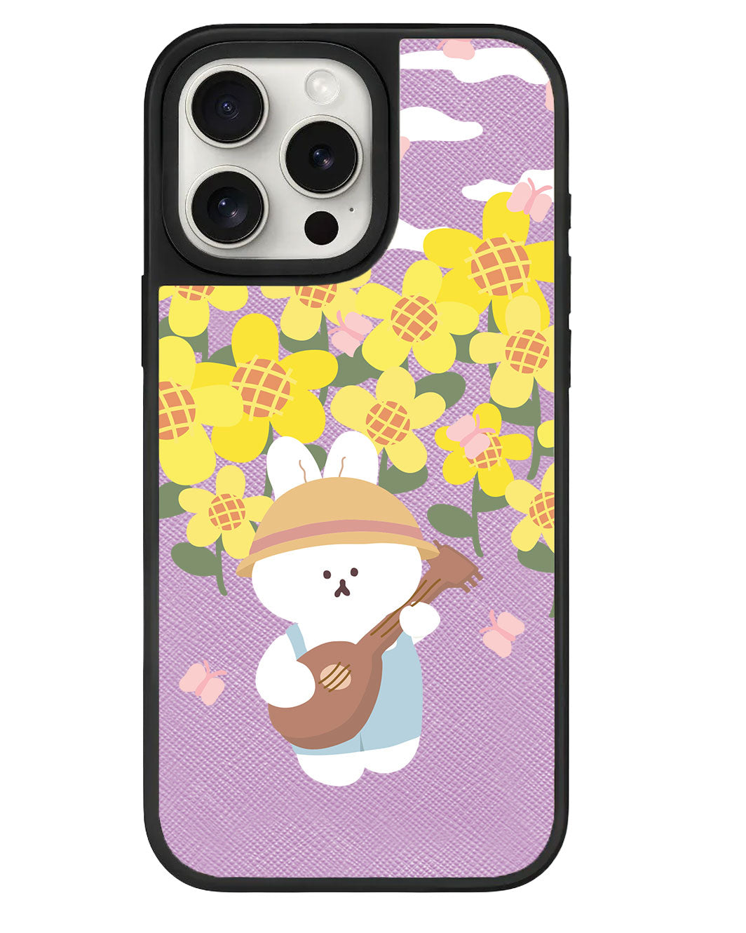 iPhone Leather Grip - Bunny Ukulele