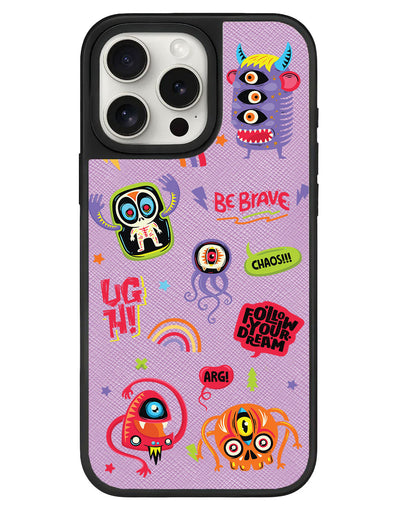 iPhone Leather Grip - Baby Monster Holo