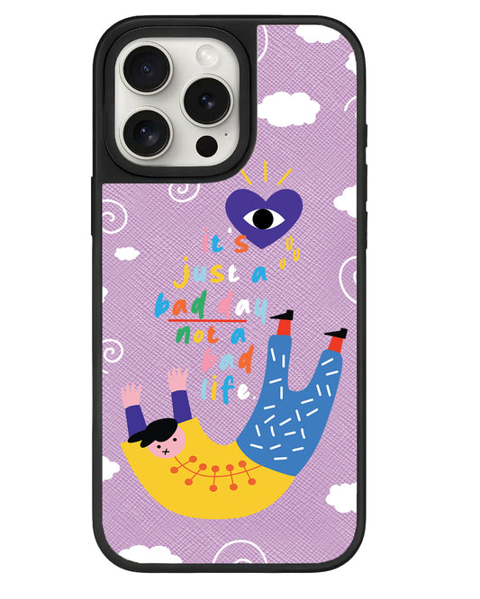 iPhone Leather Grip - Bad Day