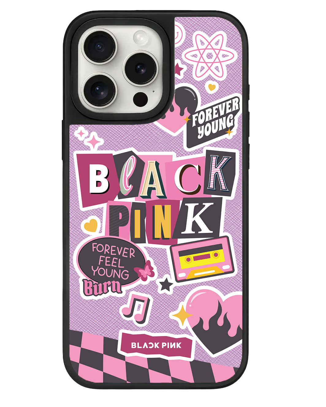 iPhone Leather Grip Case - Blackpink Forever Young