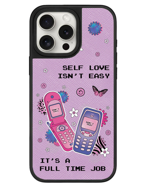iPhone Leather Grip - Busy Love Myself