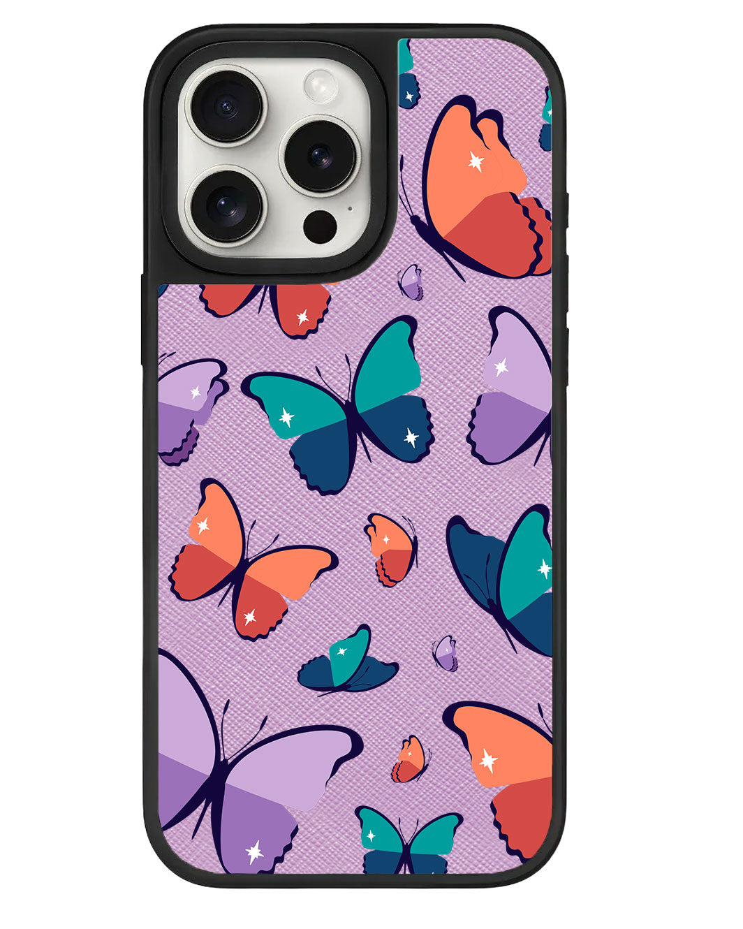 iPhone Leather Grip Case - Butterfly