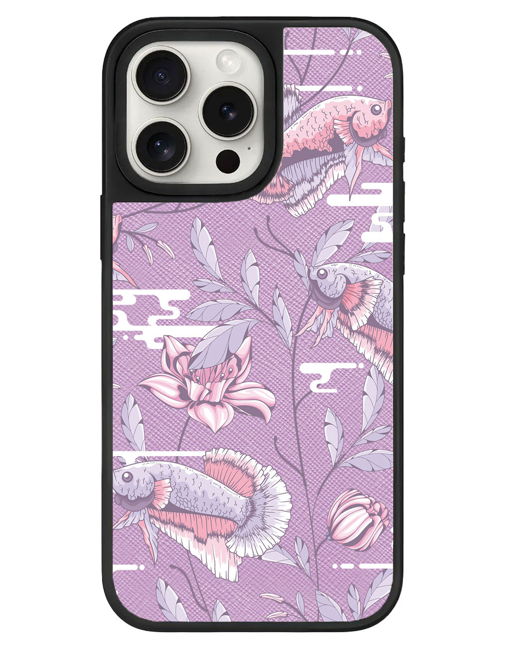 iPhone Leather Grip - Fish & Floral 1.0