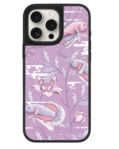 iPhone Leather Grip - Fish & Floral 1.0