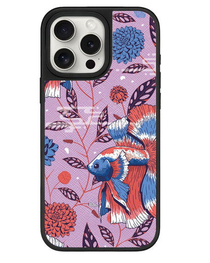 iPhone Leather Grip - Fish & Floral 2.0