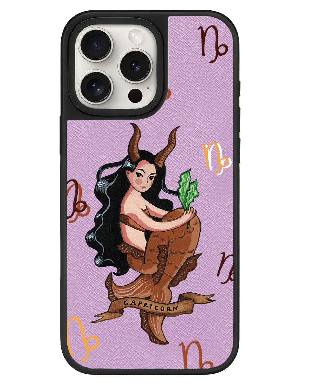 iPhone Leather Grip - Capricorn