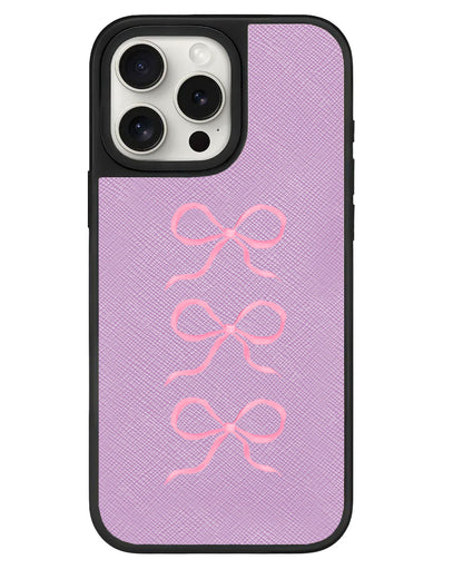 iPhone Leather Grip - Coquette Triple Bow