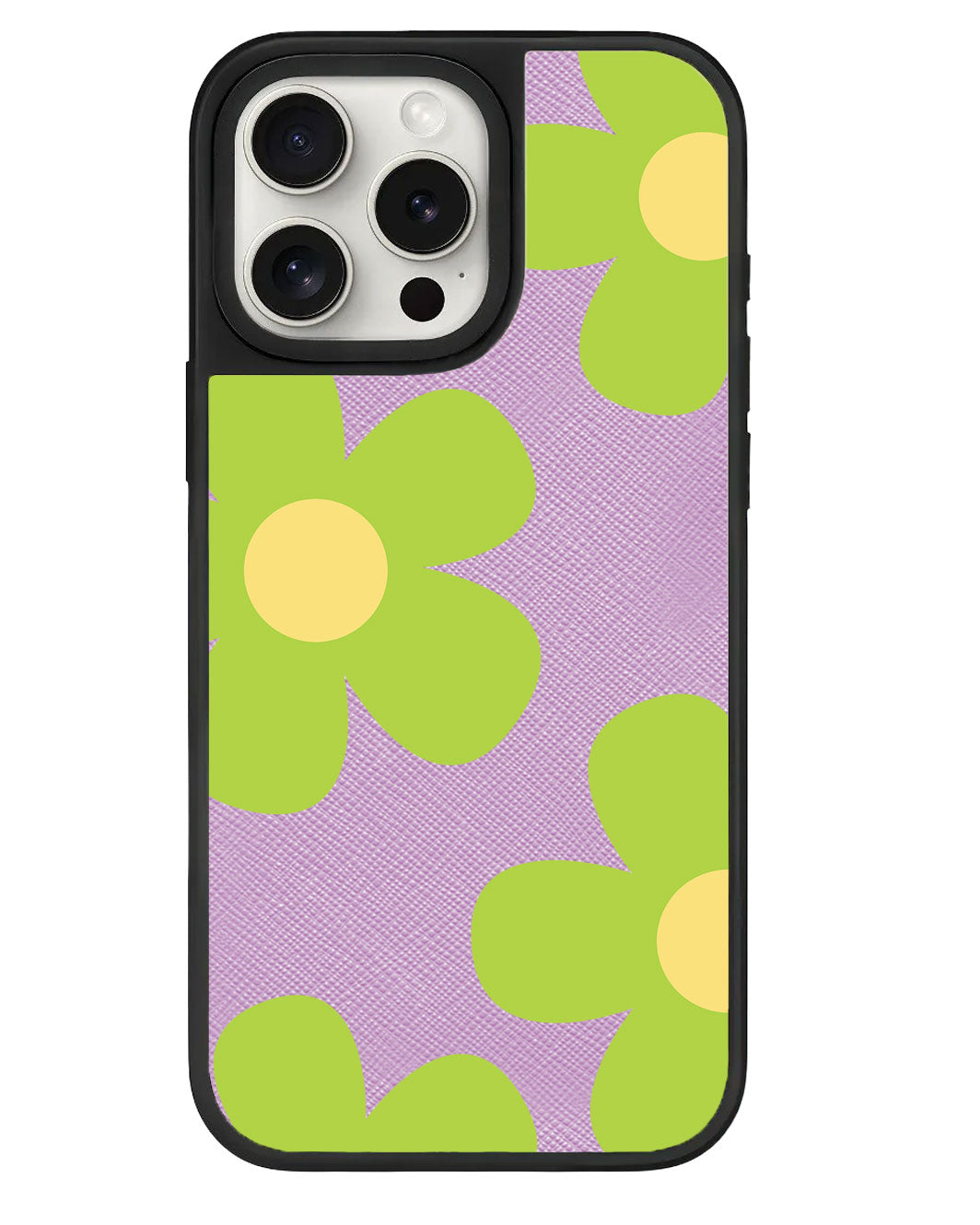 iPhone Leather Grip Case - Daisy Bloom