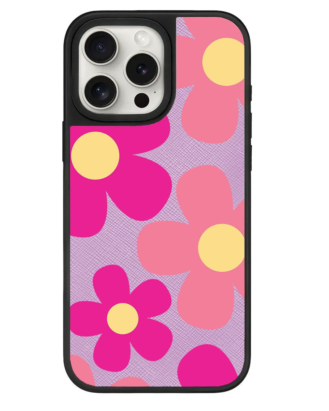 iPhone Leather Grip Case - Daisy Delight