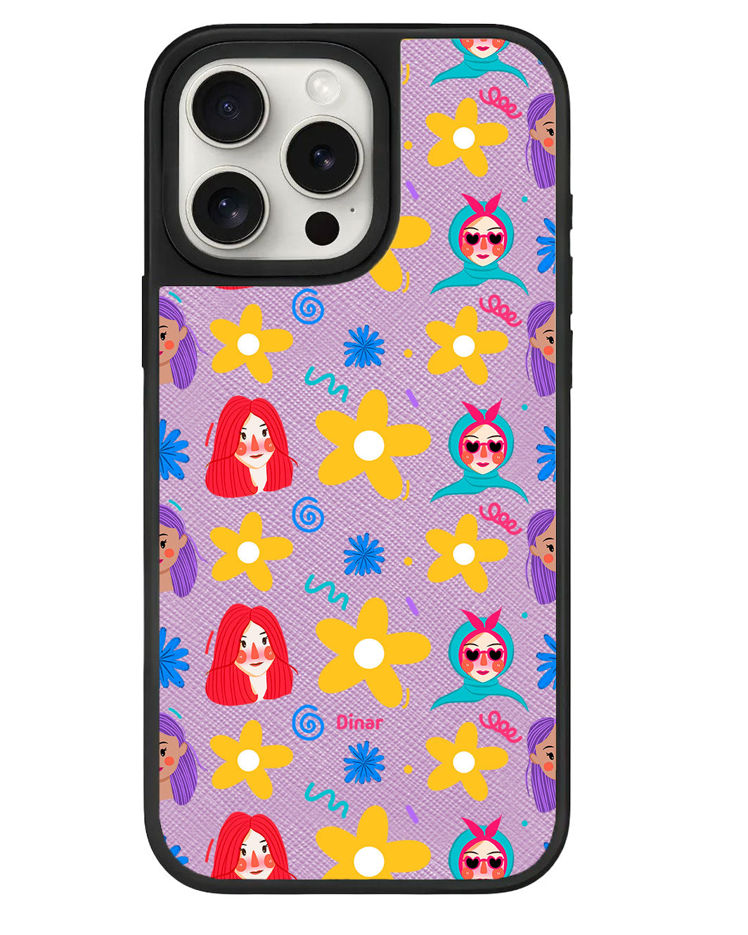 iPhone Leather Grip - Daisy Faces