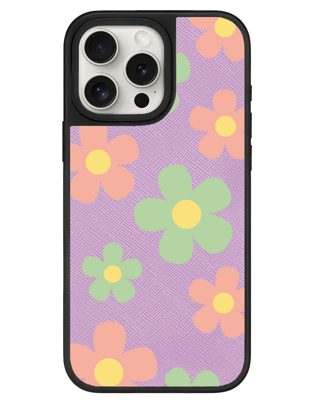 iPhone Leather Grip Case - Daisy Spring