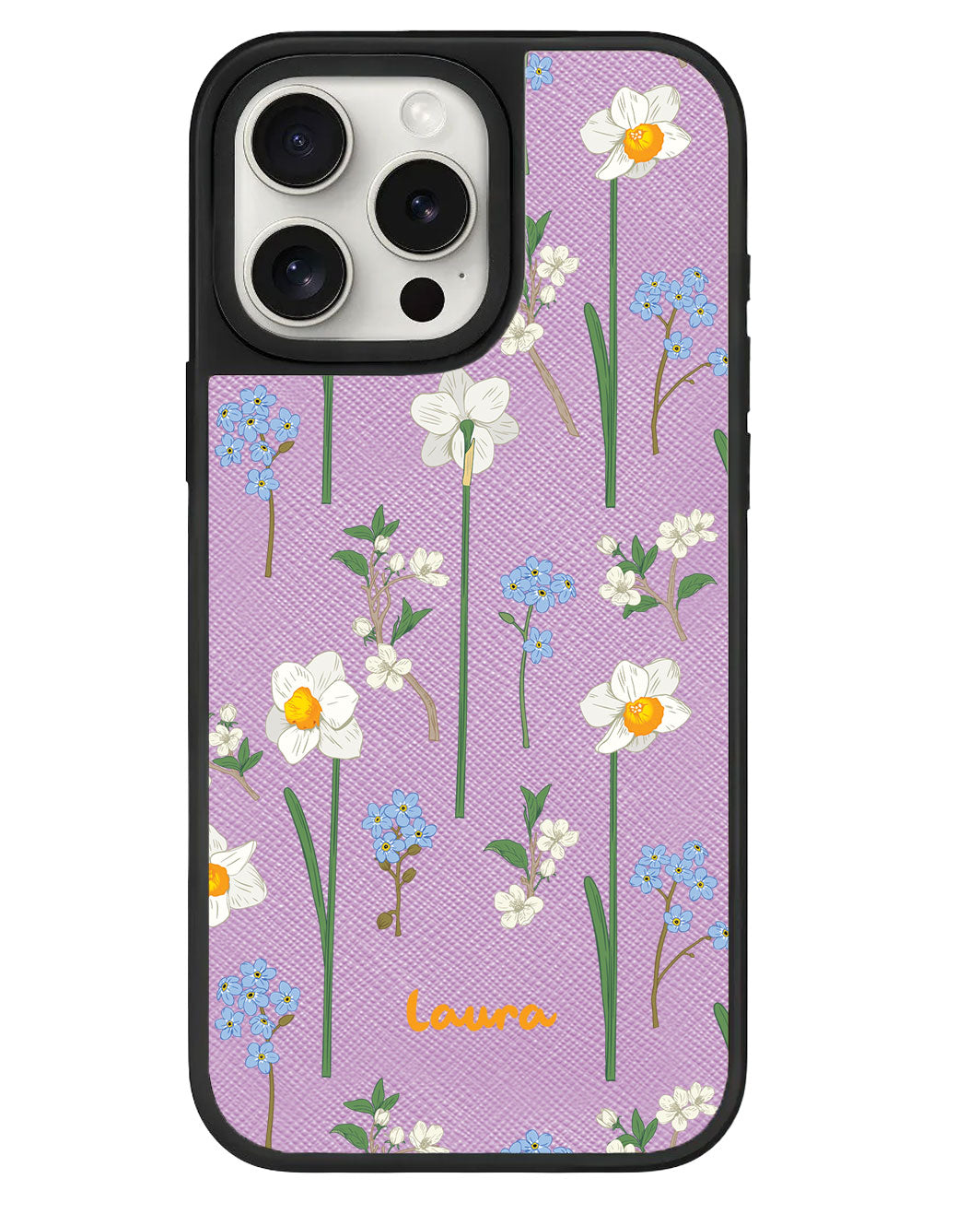 iPhone Leather Grip - December Narcissus