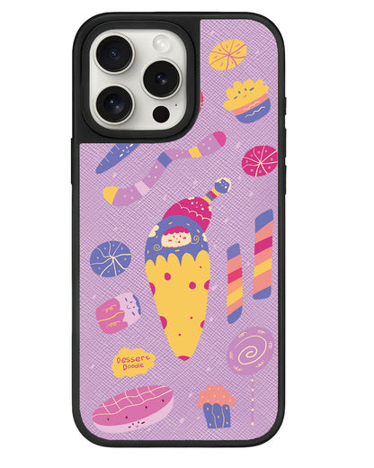 iPhone Leather Grip - Dessert Doodle