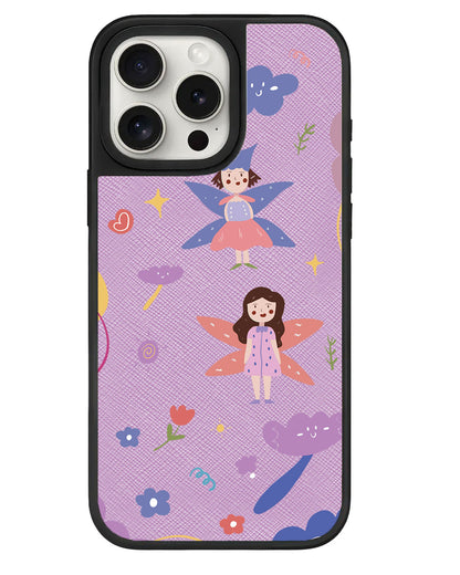 iPhone Leather Grip - Fairy Pattern