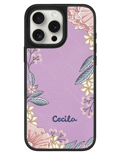 iPhone Leather Grip - Pink Florals