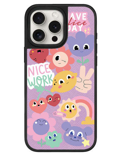 iPhone Leather Grip - Garden Party