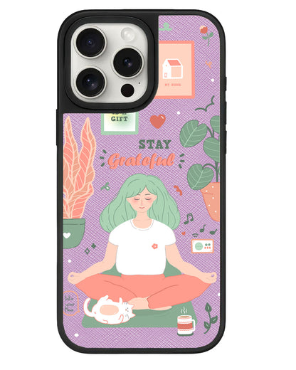 iPhone Leather Grip - Grateful