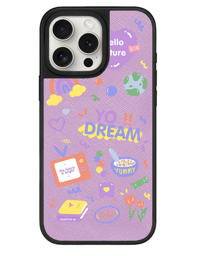 iPhone Leather Grip - Hello Future