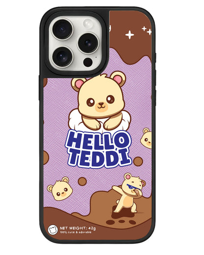 iPhone Leather Grip - Hello Teddy 1.0