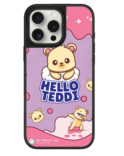 iPhone Leather Grip - Hello Teddy 2.0